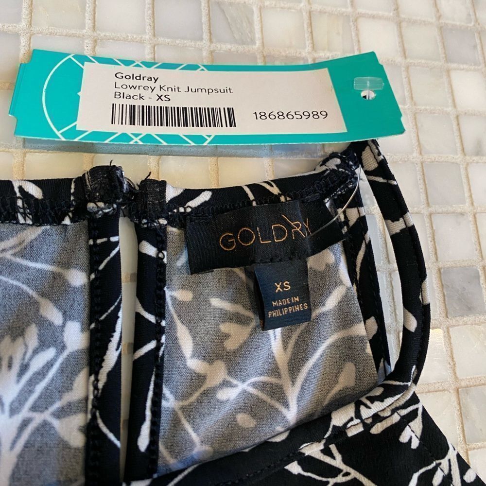 Goldray NWT Black White Jumpsuit - Picture 9 of 10